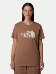 The North Face T-Shirt Easy NF0A8A6G Brązowy Loose Fit. Brązowe t-shirty The North Face, l, bez wzorów, z bawełny, bez kołnierzyka, bez ramiączek. Za 89.99 zł.