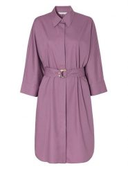 TATUUM Sukienka "Altea" w kolorze fioletowym rozmiar: 38. Różowe sukienki Tatuum, bez wzorów, z bawełny, bez kołnierzyka, bez ramiączek, midi. Za 202.98 zł.