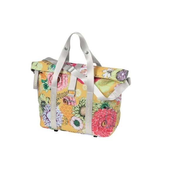 Torba rowerowa „Bloom Field MIK KF Haken”, miodowożółta. Żółte torby na ramię BASIL, bez wzorów, z materiału, na ramię, z nadrukiem, bez dodatków. Za 380.49 zł.
