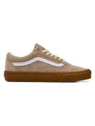 Vans Skórzane sneakersy "Old Skool" w kolorze beżowym rozmiar: 38,5. Brązowe trampki Vans, bez wzorów, bez zapięcia. Za 166.10 zł.
