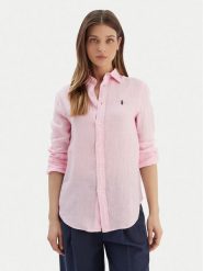 Polo Ralph Lauren Koszula 211970730514 Różowy Regular Fit. Czerwone koszule Polo Ralph Lauren, xl, bez wzorów, ze lnu, bez kołnierzyka, bez ramiączek. Za 819.99 zł.