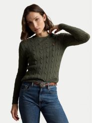Polo Ralph Lauren Sweter 211971869510 Zielony Regular Fit. Zielone swetry Polo Ralph Lauren, l, bez wzorów, z bawełny, bez ramiączek. Za 949.99 zł.