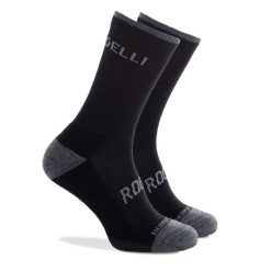 Skarpetki zimowe z owczej wełny Rogelli Merino. Czarne skarpety Rogelli, bez wzorów, z wełny. Za 42.00 zł.