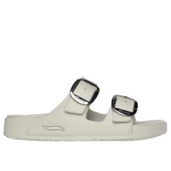 Klapki złota gwiazda damskie Skechers Arch Fit Cali Breeze. Brązowe klapki Skechers, bez wzorów, bez obcasa. Za 290.00 zł.