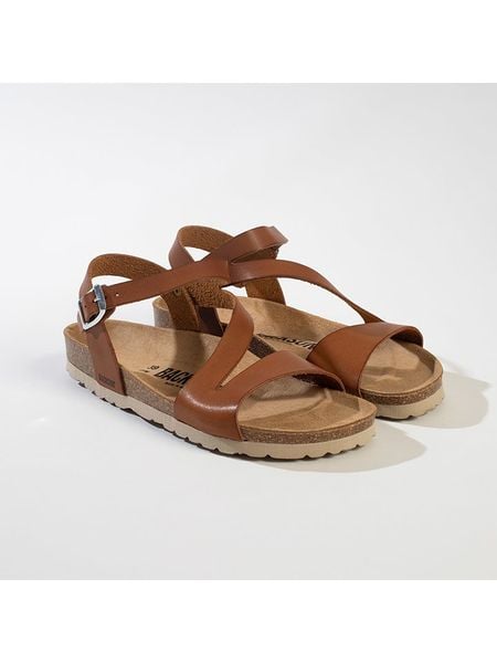 BACKSUN Sandały w kolorze jasnobrązowym rozmiar: 36. Brązowe sandały Backsun, bez wzorów, z materiału, klasyczne, z otwartym noskiem, bez obcasa, bez zapięcia. Za 104.89 zł.