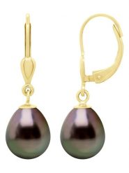 ATELIERS SAINT GERMAIN Złote kolczyki z perłami Tahiti rozmiar: onesize. Żółte kolczyki ATELIERS SAINT GERMAIN, z perłą, złote. Za 1,196.99 zł.