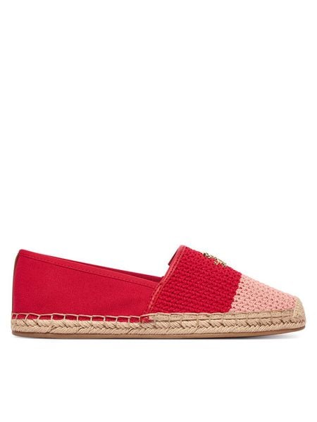 Tommy Hilfiger Espadryle Script Crochet Espadrille FW0FW09502 Czerwony. Czerwone espadryle TOMMY HILFIGER, bez wzorów, z materiału, bez obcasa, bez zapięcia. Za 369.99 zł.