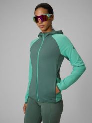 4F Bluza trekkingowa slim z kapturem damska - czerwona M. Brązowe bluzy 4f, m, bez wzorów, z kapturem. Za 249.99 zł.