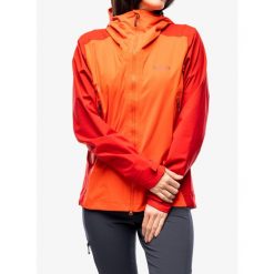Kurtka przeciwdeszczowa damska Rab Kinetic Alpine 2.0 Jacket. Czerwone kurtki sportowe RAB, bez wzorów, bez kaptura. Za 1,029.00 zł.