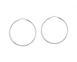 Kolczyki srebrne - koła, 45 mm. Szare kolczyki Apart, srebrne. Za 219.00 zł.
