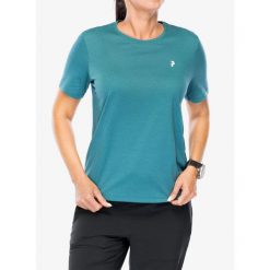 Koszulka szybkoschnąca damska Peak Performance Explore Graphic Tee. Zielone koszulki sportowe Peak Performance, bez wzorów, bez ramiączek. Za 156.99 zł.