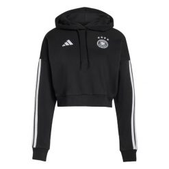 Bluza z kapturem Germany DNA. Czarne bluzy Adidas, bez wzorów, z kapturem. Za 259.00 zł.