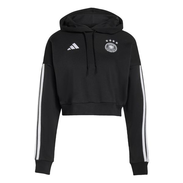 Bluza z kapturem Germany DNA. Czarne bluzy Adidas, bez wzorów, z kapturem. Za 259.00 zł.