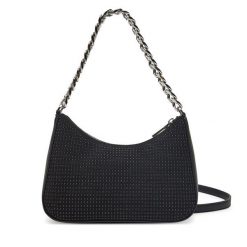 Torebka DKNY. Czarne listonoszki DKNY, bez wzorów, bez dodatków. Za 299.99 zł.
