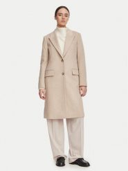 BOSS Płaszcz wełniany Classin1 50574982 Beżowy jasny Regular Fit. Brązowe płaszcze Boss, na zimę, bez wzorów, z wełny, bez kaptura. Za 2,399.00 zł.