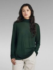 G-Star Sweter w kolorze ciemnozielonym rozmiar: M. Zielone swetry G-Star, m, bez wzorów, z lyocellu, bez ramiączek. Za 101.23 zł.