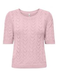 ONLY Sweter w kolorze jasnoróżowym rozmiar: L. Różowe swetry Only, l, bez wzorów, bez ramiączek. Za 74.28 zł.
