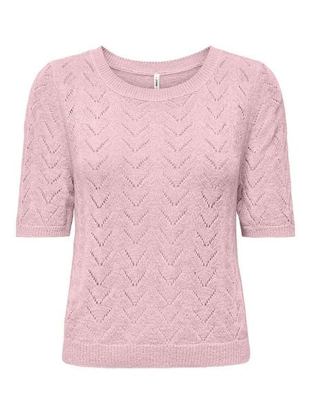ONLY Sweter w kolorze jasnoróżowym rozmiar: M. Różowe swetry Only, m, bez wzorów, bez ramiączek. Za 98.87 zł.