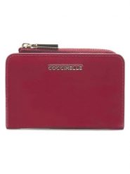 COCCINELLE Skórzany portfel w kolorze czerwonym - 12 x 8 cm rozmiar: onesize. Czerwone portfele Coccinelle, bez wzorów, z materiału. Za 330.67 zł.