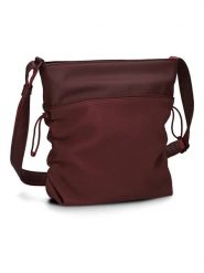 Zwei Skórzana torebka w kolorze bordowym - 29 x 27 x 8 cm rozmiar: onesize. Czerwone torby na ramię Zwei, bez wzorów, z materiału, na ramię, bez dodatków. Za 220.63 zł.