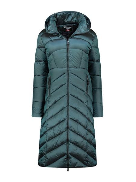 Canadian Peak Płaszcz pikowany "Blancheak" w kolorze zielonym rozmiar: XL. Zielone płaszcze Canadian Peak, xl, bez wzorów, bez kaptura. Za 227.31 zł.