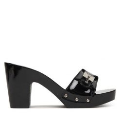 Klapki Scholl. Czarne klapki Scholl, bez wzorów, bez obcasa. Za 927.99 zł.