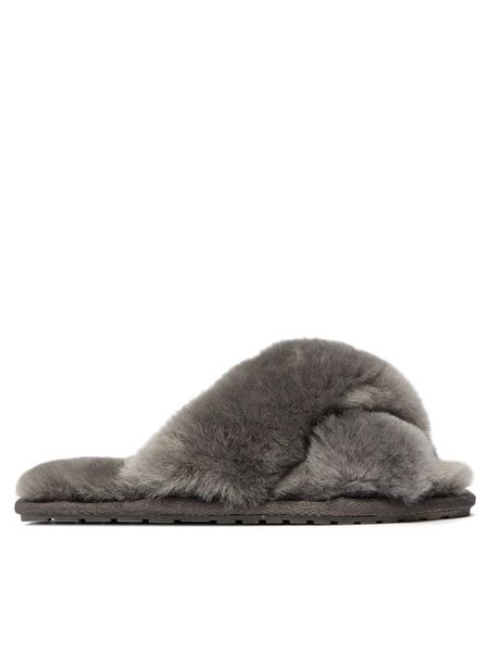 EMU Australia Kapcie Mayberry W11573 Szary. Szare obuwie domowe EMU Australia, bez wzorów, ze skóry, bez zapięcia. Za 299.99 zł.