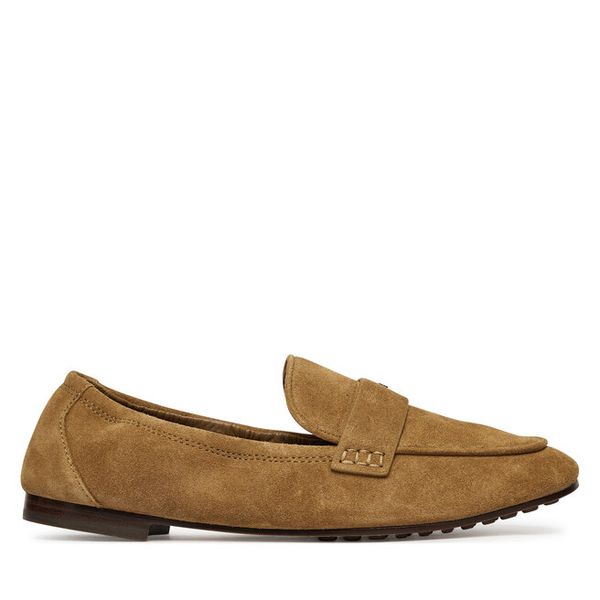 Lordsy Tory Burch. Brązowe lordsy Tory Burch, bez wzorów, bez obcasa, bez zapięcia. Za 1,160.99 zł.