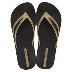 Japonki damskie Ipanema Bossa Soft V. Czarne klapki Ipanema, bez wzorów, bez obcasa. Za 69.99 zł.
