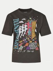 Vans T-Shirt Vivid Dreams Oversized VN000H08 Czarny Regular Fit. Czarne t-shirty Vans, s, bez wzorów, z bawełny, bez kołnierzyka, bez ramiączek. Za 69.99 zł.
