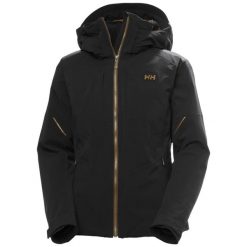 Damska kurtka narciarska Helly Hansen Atlas Infinity. Czarne kurtki narciarskie Helly Hansen, s, bez wzorów, z dzianiny, bez kaptura, narciarskie, primaloft. Za 2,924.00 zł.