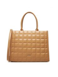 JENNY Torebka C-JNY-M-010-08 Beżowy. Brązowe torebki klasyczne Jenny, bez wzorów, z materiału, bez dodatków. Za 159.99 zł.