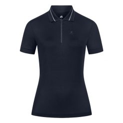 Damskie jeździeckie polo ELT Prague. Niebieskie koszulki polo ELT, l, bez wzorów, z dzianiny, bez kołnierzyka, bez ramiączek. Za 219.50 zł.