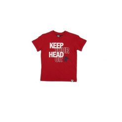 T-shirt z krótkim rękawem, nadrukiem Basic i logo. Czerwone t-shirty LEONE 1947 APPAREL, bez wzorów, bez kołnierzyka, bez ramiączek. Za 42.06 zł.