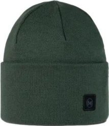 Czapka BUFF KNITTED BEANIE NIELS. Zielone czapki Buff, bez wzorów, z dzianiny. Za 129.99 zł.