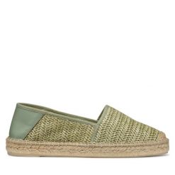 Espadryle Geox. Zielone espadryle Geox, bez wzorów, bez obcasa, bez zapięcia. Za 339.99 zł.