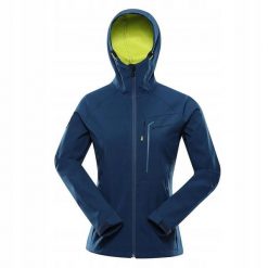 Kurtka softshell damska Alpine Pro Esprita. Niebieskie kurtki sportowe Alpine Pro, xl, bez wzorów, z softshellu, bez kaptura, trekkingowe. W wyprzedaży za 299.00 zł.