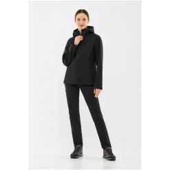 Kurtka damska VIKING Kerns Lady Softshell. Czarne kurtki sportowe Viking, bez wzorów, z softshellu, bez kaptura, trekkingowe. Za 299.90 zł.