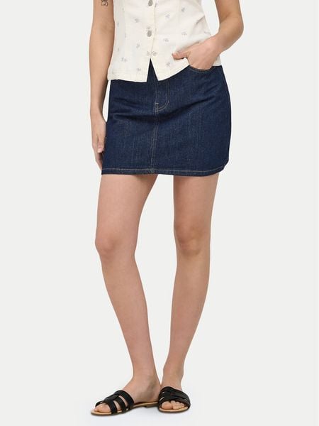 ONLY Spódnica jeansowa Stella 15339630 Granatowy Regular Fit. Niebieskie spódnice Only, l, bez wzorów, z bawełny. Za 85.99 zł.