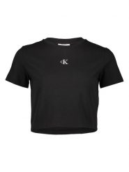 Calvin Klein Koszulka w kolorze czarnym rozmiar: M. Czarne bluzki Calvin Klein, m, bez wzorów, z bawełny, bez kołnierzyka, bez ramiączek. Za 126.99 zł.