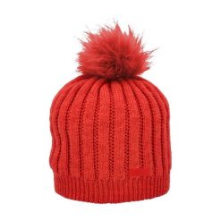 Czapka damska turystyczna CMP 5505613. Czerwone czapki CMP, bez wzorów, z dzianiny. Za 69.99 zł.