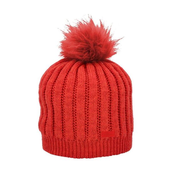 Czapka damska turystyczna CMP 5505613. Czerwone czapki CMP, bez wzorów, z dzianiny. Za 69.99 zł.