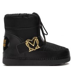 Śniegowce LOVE MOSCHINO. Czarne trapery i śniegowce Love Moschino. Za 729.99 zł.