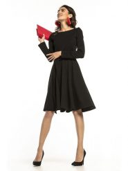 Tessita Sukienka w kolorze czarnym rozmiar: 4XL. Czarne sukienki Tessita, xl, bez wzorów, z tkaniny, bez kołnierzyka, bez ramiączek, maxi, rozkloszowane. Za 113.90 zł.