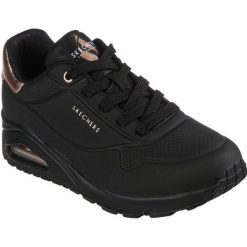 Buty sportowe damskie Skechers Uno Golden Air. Czarne obuwie sportowe Skechers, z gumy, bez zapięcia, trekkingowe, Skechers Sport. Za 329.99 zł.