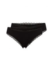 Snocks Stringi w 2-paku Kobiety Bawełna czarny, S. Czarne stringi Snocks, bez wzorów, z bawełny. Za 99.95 zł.
