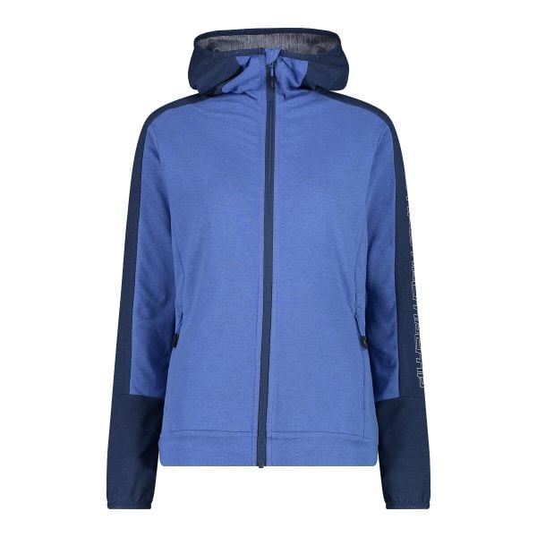 Bluza damska z kapturem CMP. Niebieskie bluzy CMP, xs, bez wzorów, z bawełny, z kapturem. Za 339.99 zł.