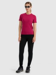 4F Legginsy trekkingowe szybkoschnące damskie - czarne XS. Czarne legginsy 4f, xs, bez wzorów. Za 199.99 zł.