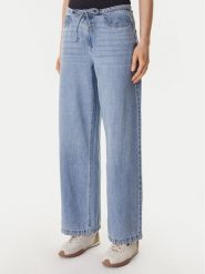 DKNY Jeansy DJ6G4184 Niebieski Wide Leg. Niebieskie jeansy DKNY, m, bez wzorów. Za 439.99 zł.