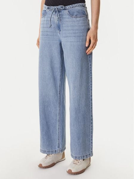 DKNY Jeansy DJ6G4184 Niebieski Wide Leg. Niebieskie jeansy DKNY, m, bez wzorów. Za 259.99 zł.